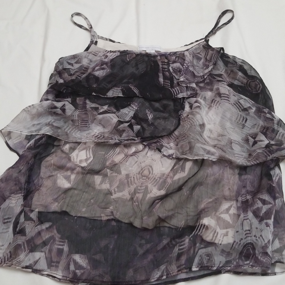 NY & Company // Lined Chiffon Spaghetti Strap Top